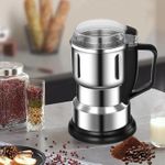 product_image_name-Hoffmans-Multifunctional Smash Machine, 500 ML Electric Coffee Grinder, Stainless Steel, Portable Electric Grinder Silver-3
