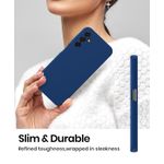 product_image_name-Generic-Samsung Galaxy A14 5G, A14 4GPhone Case, Soft Silicone Slim-fit Phone Cover with Camera Protection, Anti-Scratch & Cute Colors, Blue -4