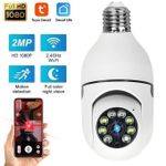 product_image_name-Generic-Universal 1080P Wireless 360 Rotate Auto Tracking Panoramic Bulb Camera Light Wifi PTZ I P Cam - White-2