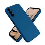 product_image_name-Samsung-Galaxy A16 Luxury Soft Rubber Liquid Silicone Skin Touch Feel Cover Case Blue-3