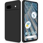 product_image_name-Generic-Silicone Case for Google Pixel 7A, Soft-Touch Phone Cover - Black-3