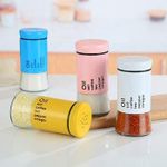 Multifunctional Glass Spice Bottles-Multicoloured-Portable Sized