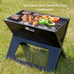 product_image_name-Haide Trade-X-Type Folding Charcoal Oven, Stainless Steel Camping Portable Barbecue Grill Outdoor Grill Folding Bracket Storage for Outdoor Barbecue Travel Picnic Shelf, Foldable Metal Iron  Outdoor Barbecue Grill-8
