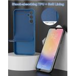 product_image_name-Samsung-Galaxy A14 4G/5G Luxury Soft Liquid Silicone Case – Rubber Skin Touch Feel Protective Cover (Blue)-2