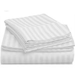 Egyptian Cotton Bedsheet fitted white 