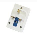 product_image_name-Generic-2 USB Charging Port 2pin &3pin Socket Suitable for All Kind of Plugs-White-3