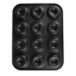 product_image_name-Generic-12 cup Mini Donut non-stick tray mould - black -2