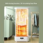 product_image_name-Generic-Smart Wireless Vertical Steam Iron 360° Fully Automatic Clothes Dryer Collapsible Hanging Garment Steamer 900W With Remote Control, Quickly Removes Wrinkles With Remote Control Folding Laundry Dryer Built-In Aromatherapy Box Ironing Machine -White-4