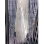 2 Metres (1 piece) White and black for a patio sliding door and window Curtains.