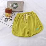 product_image_name-Fashion-2pcs 0-3 Years Baby Girls Active Cotton Shorts Comfortable Breathable School Uniform Adjustable Waist-2