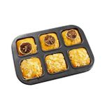 product_image_name-Generic-6 cavity non-stick square cake pan -1
