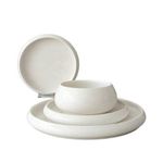 product_image_name-Generic-24-Piece Porcelain Serviesset Dinnerware Set, Bavary Chubby Stonewashed Dinner Set for 6 Including Dinner Plates, Dessert & Salad Plates, Bowls, Side Plates-2