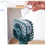product_image_name-Original-Portable Handheld Misting Fan, Rechargeable Spray Water Personal Mist Fan, Battery Operated USB 3 Speeds Portable Misting Fan With Base For Travel, Beach, Camping, Outdoors, Makeup-4