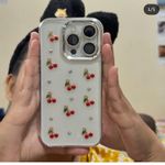 product_image_name-Generic-Iphone 15 Pro Transparent Luxurious Cherry  Case-Transparent-8