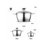 product_image_name-Kaisa Villa-6 Pcs Of Stainless Steel Saucepans Cookware Induction Pots - Silver-2