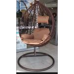 product_image_name-Generic-Egg Swing Chair with a Strong stand and beige cushions.-Holds up 300kgs-5