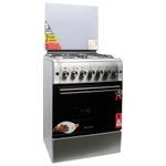 product_image_name-Blueflame- 60x60cm, 3 Gas Burners and 1 Electric Hot plate Electric Oven Inox – stainless steel-2