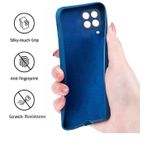 product_image_name-Generic-Silicone Soft Back Cover Case for Samsung Galaxy A22 4G Blue -2