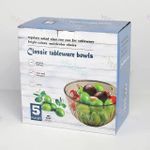 product_image_name-Generic-5 Pieces Of Clear Plastic Salad Bowls with Airtight Lids, Disposable To Go Salad Containers for Lunch, Meal, Party, BPA Free Clear Mixing Bowls for Acai, Green Salads, Fruits, Nuts -7