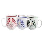 product_image_name-Generic-6 Pieces Of Flowered Designed Pot Cups Mugs - White-3