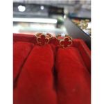 product_image_name-ring- Gold plated red clover in stainless steel-5