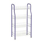 product_image_name-Generic-4 Tier Stainless Steel Cups Plate  Drying Dish Draining Storage Rack, Red-2