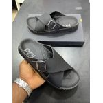 product_image_name-Generic Xim-Fashionable Men's Open Flat Shoes- Black, Blue, Brown -1