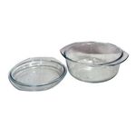 product_image_name-Generic-Glass Mexxi 6pcs Round Glass Casserole Set/serving Dishes. transperent.-3