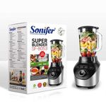 product_image_name-Sonifer-High Performance Glass Jar Commercial Blender With Ice Crushing Function-Transparent-4