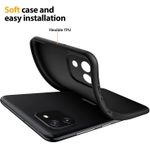 product_image_name-Samsung-Galaxy A03 Luxury Soft Rubber Liquid Silicone Skin Touch Feel Cover Case Black-2