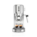 product_image_name-Saachi-3 In1 20 Bar ULKA Pump 1L 1350 W Electric Espresso Coffee Maker Machine- Silver-5