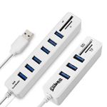product_image_name-Generic-6 Ports USB 2.0 Hub Splitter Multi USB Combo 2 In 1 SD/TF Card Reader For PC-2