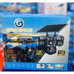 4G triple lense camera with solar