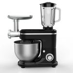 product_image_name-Hoffmans- Multi-functional 3 in 1 Meat Grinder Glass Blender Jar Kitchen Dough Stand Mixer Machine With Mixing Bowl And Pasta Sausage Attachments-1
