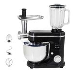 product_image_name-Hoffmans- Multi-functional 3 in 1 Meat Grinder Glass Blender Jar Kitchen Dough Stand Mixer Machine With Mixing Bowl And Pasta Sausage Attachments-6