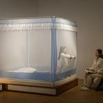 product_image_name-Generic-Mosquito Net With 4 Stand Baking Paint & 3 Doors High-density Mesh Bed Net G91 Blue-4