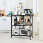 product_image_name-Generic-Foldable Rolling Utility and Kitchen Storage Cart-1