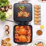 product_image_name-Generic-Electric Non -Stick Double Sided Cook Pan - Multicolor -1