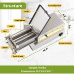 product_image_name-Generic-Multifunctional Commercial Electric Fruit Vegetables Cutter Chips French Fries Potato Slicer- Silver-6