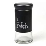 product_image_name-Generic-2 Pc Steel And Glass Pepper And Salt Shaker Set-Black&White-2