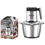 product_image_name-Hoffmans-3.5L Stainless Steel Meat Grinder Chopper Multi-Function Food Processor- Silver-3