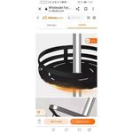 product_image_name-Generic-3 Tier 360° Rotatating Kitchen Trolley Shelf  Spice Storage Rack Organizer Stand- Black-6