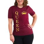 product_image_name-Rubanda-Mayonza-Queen Women's T-Shirt - Maroon-1