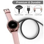 product_image_name-Generic-JW106 Charger Compatible with Samsung Galaxy Watch Active 1 2, Galaxy Watch 3ï¼Å' SM-R500/SM-R830/SM-R820/SM-R840/SM-R850 - USB Charging Cable 3.3ft 100cm - Smartwatch Accessories, Black -6