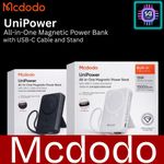 product_image_name-Generic-Mcdodo MC-8651 UniPower Series 10000mAh All-in-One Magnetic Magsafe Power Bank with USB-C Cable & Stand -3