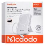 product_image_name-Generic-Mcdodo MC-8651 UniPower Series 10000mAh All-in-One Magnetic Magsafe Power Bank with USB-C Cable & Stand -4