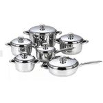 Premium Stainless Steel Cookware Set with Matching Lids 