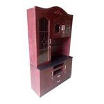 Kitchen Cabinet 3 Doors, Tv 32 Inches-Mahohany
