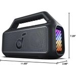 product_image_name-Anker-Soundcore Boom 2 , Outdoor Speaker, 80W, Subwoofer, BassUp 2.0, 24H Playtime, IPX7 Waterproof, Floatable, RGB Lights, USB-C, Custom EQ, Bluetooth 5.3, Portable for Camping and Beach - Black-7