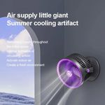product_image_name-Generic-5- Speed Wall - Mounted/Desktop Fan with 720° Adjustment & Mosquito Repellent Function, Type - C Charging-1